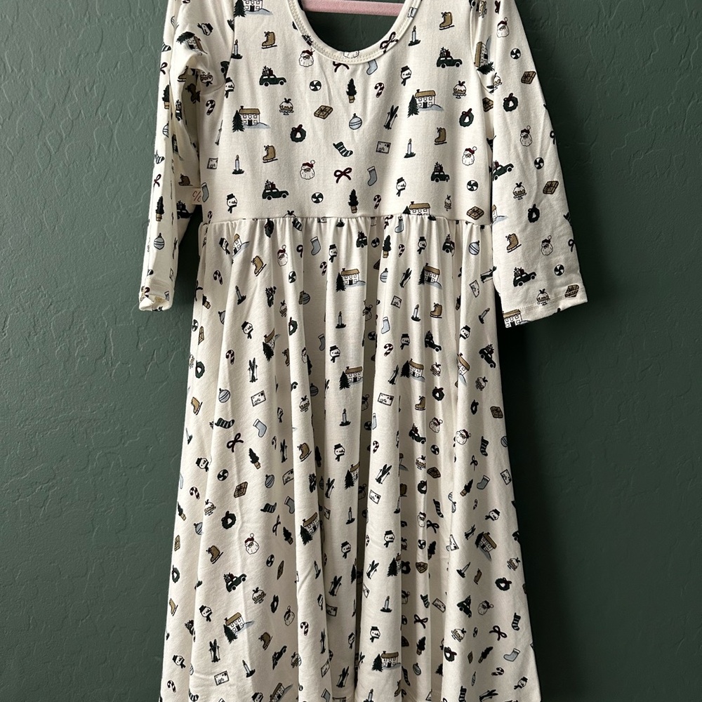 Childhoods Clothing Dress with Playful Christmas Prints 🎅🏼